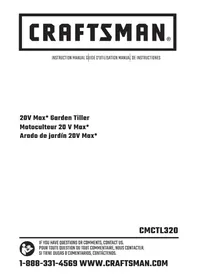 Notice Craftsman CMCTL320 Cultivateur