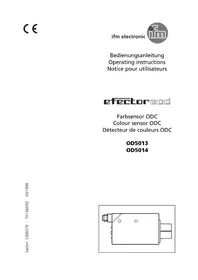 Notice IFM OD5013 Capteur de couleur