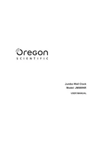 Notice OREGON SCIENTIFIC JUMBO JM889NR Relógio