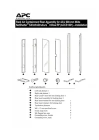 Notice APC NETSHELTER ACCS1001 Autres accessoires informatique