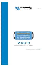 Notice VICTRON ENERGY GX TANK 140 Électronique industrielle