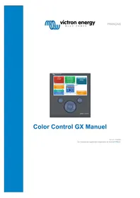 Notice VICTRON ENERGY COLOR CONTROL GX Régulateur d'énergie