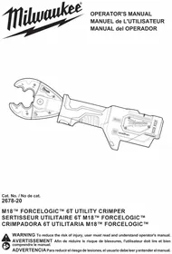 Notice MILWAUKEE M18 FORCE LOGIC 267822O Hand tool