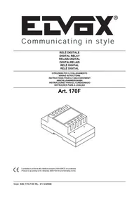 Notice Vimar ELVOX 170F Relè elettrico