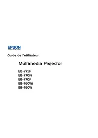 Notice EPSON POWERLITE EB775F Vidéoprojecteur