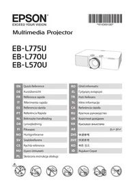 Notice EPSON POWERLITE L775U Vidéoprojecteur