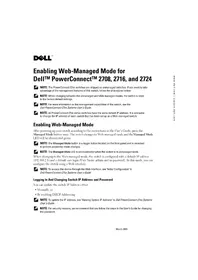 Notice DELL POWERCONNECT 2724 Switch réseau