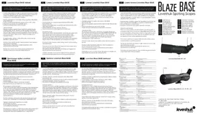 Notice Levenhuk BLAZE BASE 80 Télescope