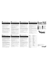 Notice Levenhuk BLAZE PLUS 80 Télescope