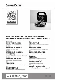 Notice SILVERCREST SSMW 750 D2 Brødrister