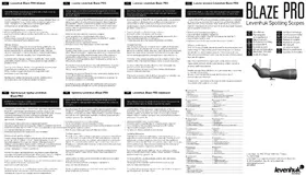 Notice Levenhuk BLAZE PRO 70 Télescope