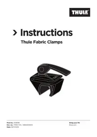 Notice THULE FABRIC CLAMPS Accessoire de fixation