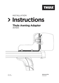 Notice THULE OMNISTOR 3200 Accessoire pour store extérieur