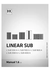 Notice HK AUDIO LINEAR SUB 4000 A Haut-parleur