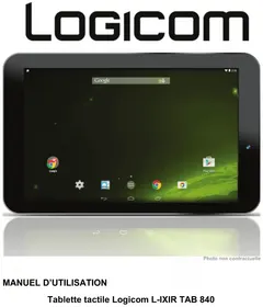 LOGICOM LIxir Tab 840 - Tablette