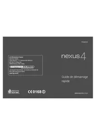 Notice GOOGLE NEXUS 4 Smartphone