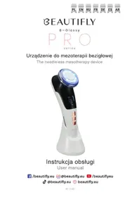 Notice Beautifly BGLOSSY PRO Appareil de soins de la peau