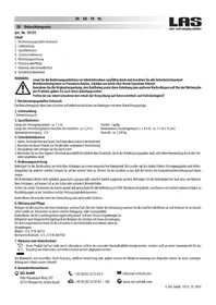 Notice LAS 10155 Lampe