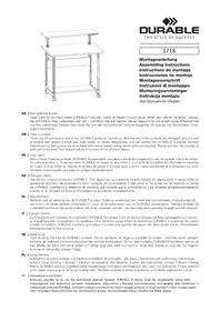 Notice Durable 3718 Meuble de bureau