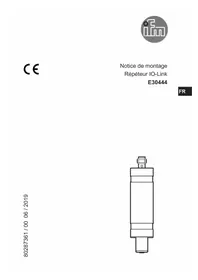 Notice IFM E30444 Électronique industrielle