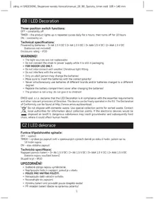 Notice Emos DCGW07 Décoration lumineuse LED