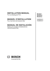 Notice BOSCH HEZBS301 Plaque de cuisson