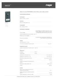 Notice HAGER RER513X Interphone vidéo