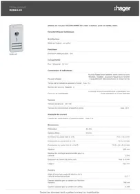 Notice HAGER RER614X Interphone vidéo