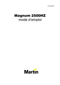 Notice MARTIN MAGNUM 2500 HZ Machine à effet