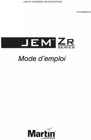 Notice MARTIN JEM ZR25 Machine à effet