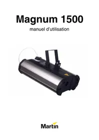 Notice MARTIN MAGNUM 1500 Machine à effet