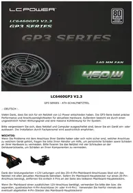 Notice LC-Power LC6460GP3 V2.3 Alimentation (PC)