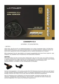 Notice LC-Power LC6650GP4 V2.4 Alimentation (PC)