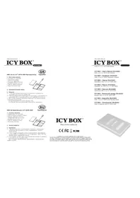 Notice Icy Box IBAC603AU3 Disque dur externe