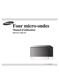 Notice SAMSUNG MW8123W Micro-ondes