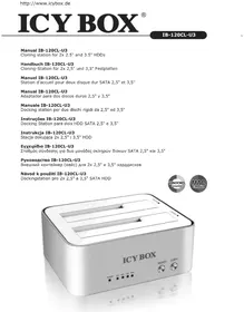 Notice Icy Box IB120CLU3 Disque dur externe