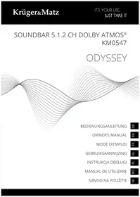 Notice Krüger&Matz ODYSSEY KM0547 Soundbar