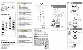 Notice Werma KOMBISIGN 40 Signalisation lumineuse industrielle