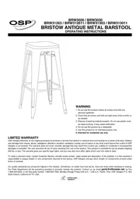 Notice OSP Designs BRISTOW Chaise