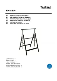 Notice Toolland 2002200 Établi de travail