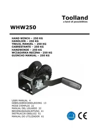 Notice Toolland WHW250 Treuil manuel