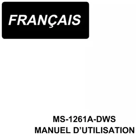 Notice JUKI MS1261ADWS Machine à coudre