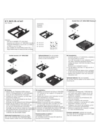 Notice Icy Box IBAC643 Support de disque dur