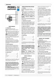 Notice Perel EWIP54SO Prise murale