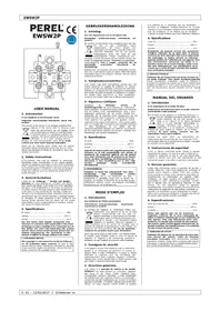 Notice Perel EWSW2P Manuel d\'utilisation