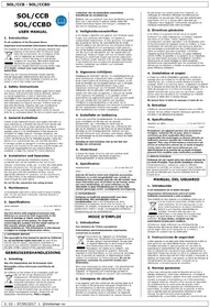 Notice VELLEMAN SOLCCBD Climatiseur