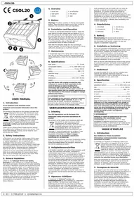 Notice Perel CSOL20 Éclairage