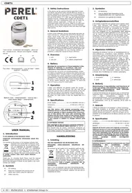 Notice Perel CDET1 Compteuse de pièces et de billets
