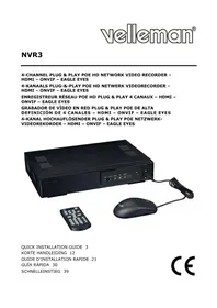 Notice VELLEMAN NVR3 Enregistreur vidéo numérique
