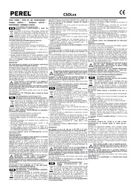 Notice Perel CSOL01 Éclairage